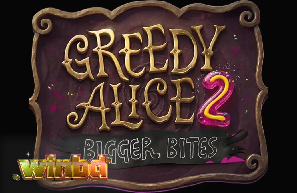 Greedy Alice 2: Bigger Bites স্লট গেমের একটি অন্ধকার এবং স্টিমপাঙ্ক থিমযুক্ত দৃশ্য